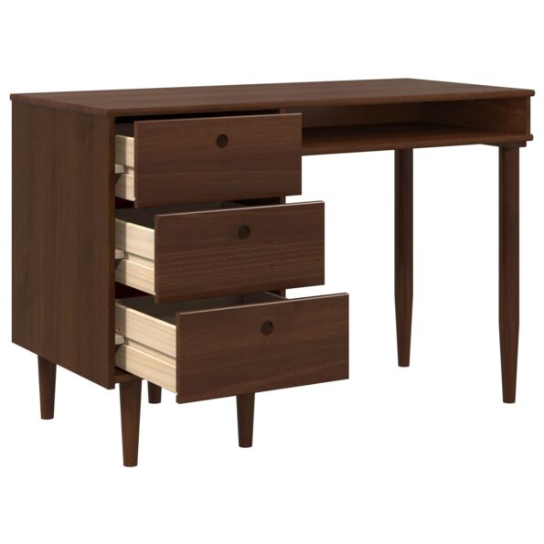 vidaXL Stôl BILBAO Tmavý karamel 114 x 53 x 75 cm – Obrázok 3