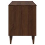 vidaXL Stôl BILBAO Tmavý karamel 114 x 53 x 75 cm – Obrázok 5