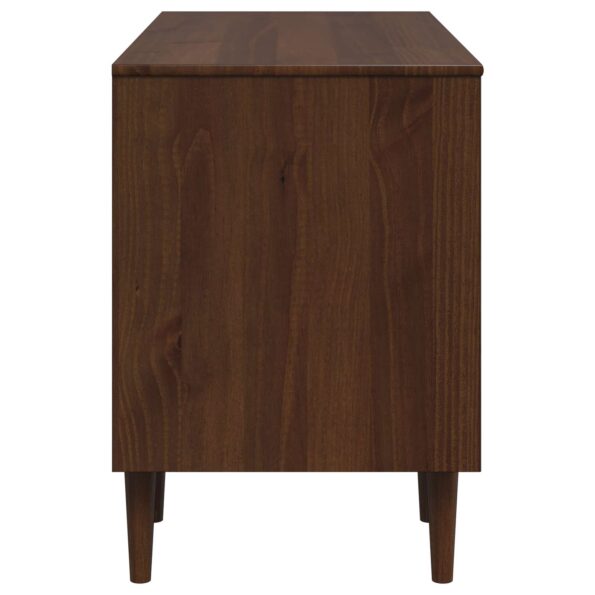 vidaXL Stôl BILBAO Tmavý karamel 114 x 53 x 75 cm – Obrázok 5