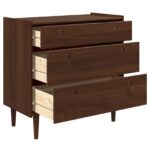 vidaXL Příborník BILBAO Tmavý karamel 90 x 45 x 89 cm – Obrázok 3