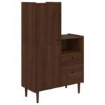 vidaXL Skriňa BILBAO Karamele 100 x 45 x 160 cm – Obrázok 2