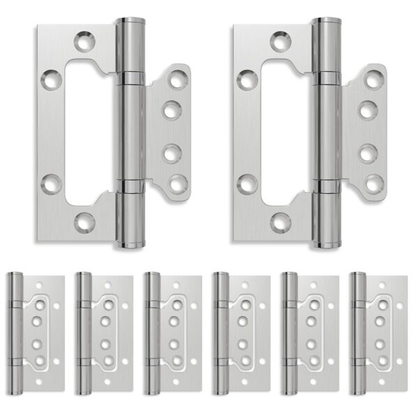 vidaXL Pánt 8 ks 100 x 75 x 13 mm Strieborná Oceľ – Obrázok 2