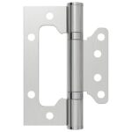 vidaXL Pánt 8 ks 100 x 75 x 13 mm Strieborná Oceľ – Obrázok 4