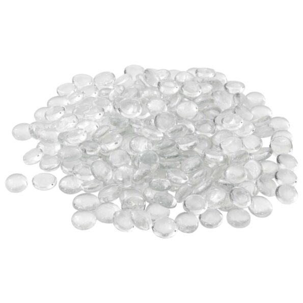 vidaXL Sklenený nugget 17-19 mm Priehľadná Sklo – Obrázok 2