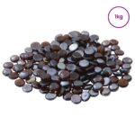 vidaXL Sklenený nugget 17-19 mm Jantárový záblesk Sklo – Obrázok 2
