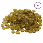 vidaXL Sklenený nugget 17-19 mm Žltá Sklo – Obrázok 2