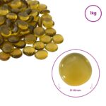 vidaXL Sklenený nugget 17-19 mm Žltá Sklo – Obrázok 4