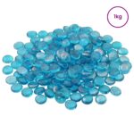 vidaXL Sklenený nugget 17-19 mm Aqua modrá Sklo – Obrázok 2
