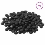 vidaXL Sklenený nugget 17-19 mm Čierna Sklo – Obrázok 2