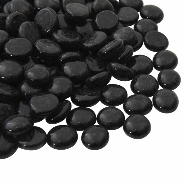 vidaXL Sklenený nugget 17-19 mm Čierna Sklo – Obrázok 3