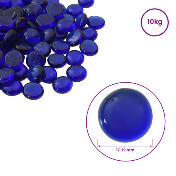 vidaXL Sklenený nugget 17-19 mm Kobaltovo modrá Sklo – Obrázok 4