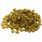 vidaXL Sklenený nugget 17-19 mm Žltá Sklo
