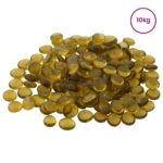 vidaXL Sklenený nugget 17-19 mm Žltá Sklo – Obrázok 2
