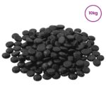 vidaXL Sklenený nugget 17-19 mm Čierna Sklo – Obrázok 2