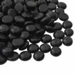 vidaXL Sklenený nugget 17-19 mm Čierna Sklo – Obrázok 3