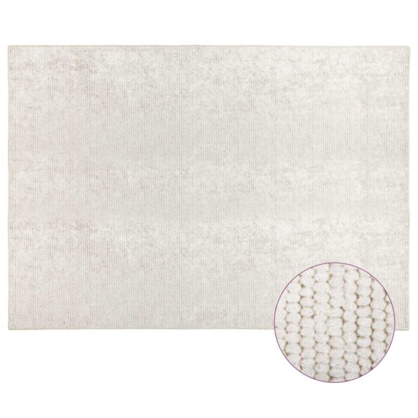 vidaXL Koberec Krémová 300 x 400 cm 100% polyester 3 mm Prateľné – Obrázok 2