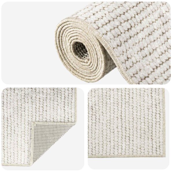 vidaXL Koberec Krémová 300 x 400 cm 100% polyester 3 mm Prateľné – Obrázok 3