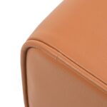 vidaXL lavička 40 x 30 x 45 cm Skutočná koža Hnedá – Obrázok 5