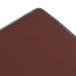 vidaXL lavička 60 x 30 x 45 cm Skutočná koža Tmavohnedá – Obrázok 5