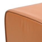 vidaXL lavička 110 x 30 x 45 cm Skutočná koža Hnedá – Obrázok 4