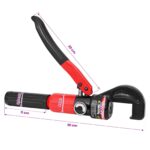 vidaXL Hydraulický nástroj na krimpovanie káblov 50 kN 4-70 mm² Oceľ – Obrázok 6