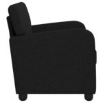 vidaXL Kreslo Čierna Látka – Obrázok 4