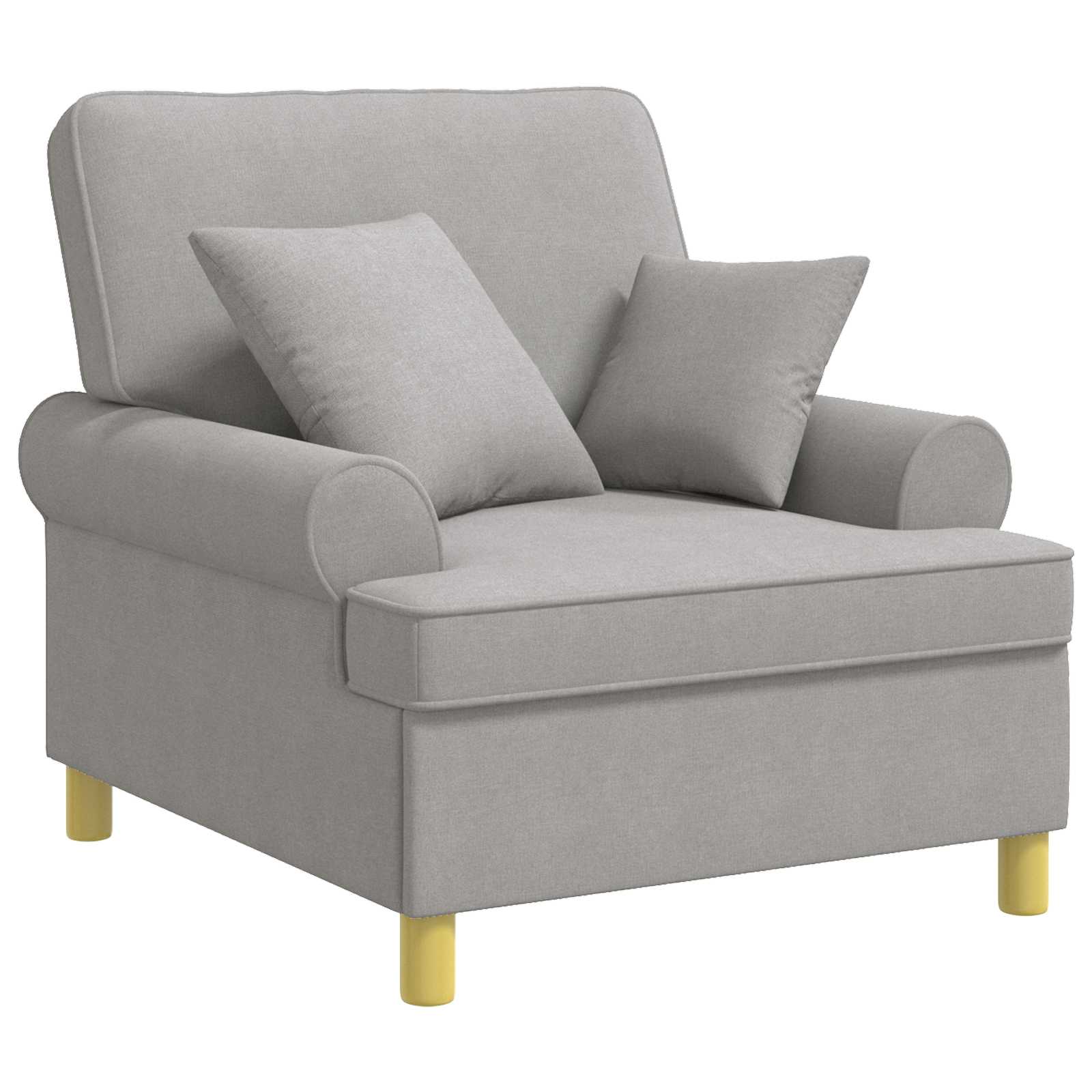 42043496_1.jpg vidaXL XL kreslo s vankúšmi Oblá šedá Látka – Obrázok 1