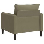 vidaXL XL kreslo Khaki Zamat – Obrázok 4