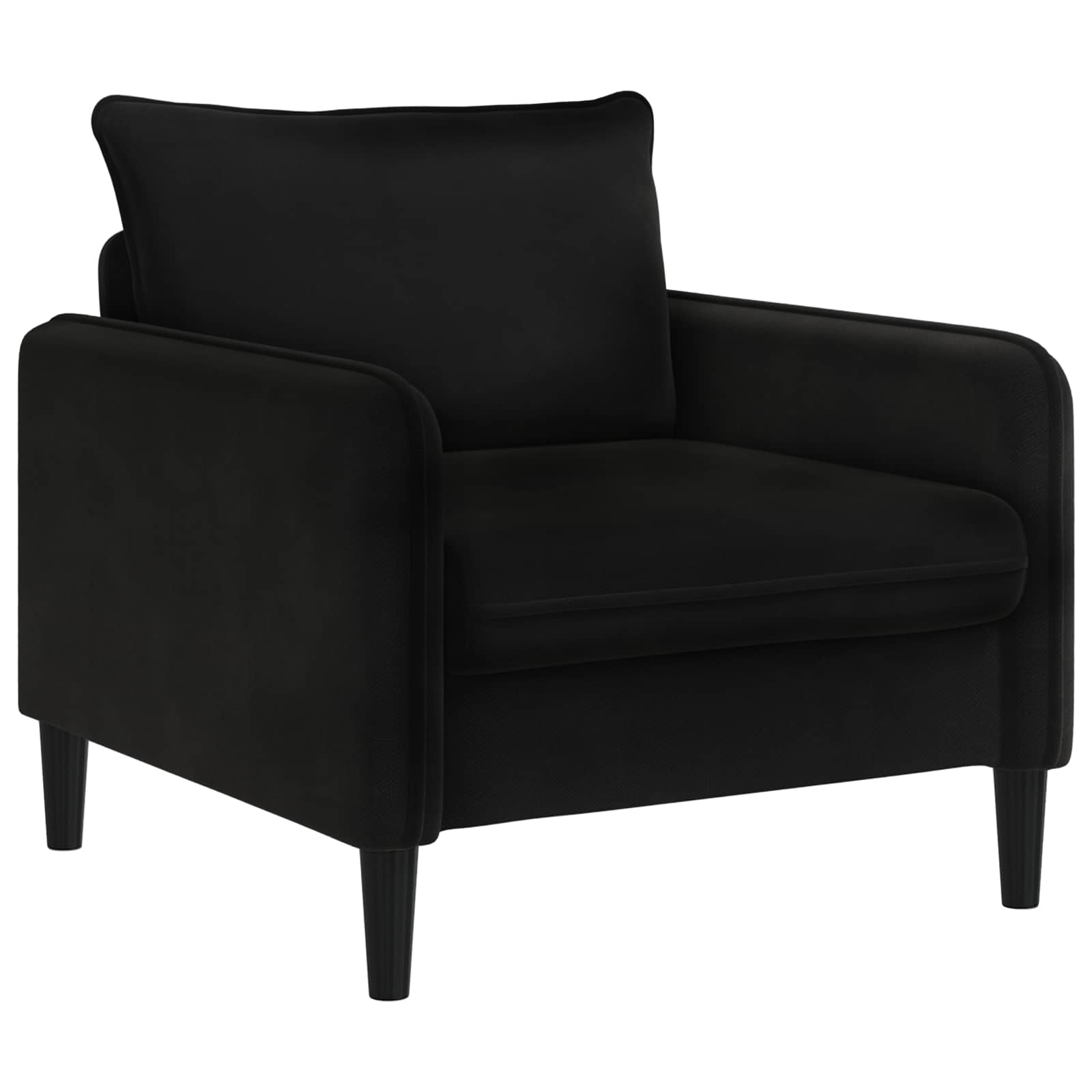 42043548_1.jpg vidaXL XL kreslo Čierna Zamat – Obrázok 1