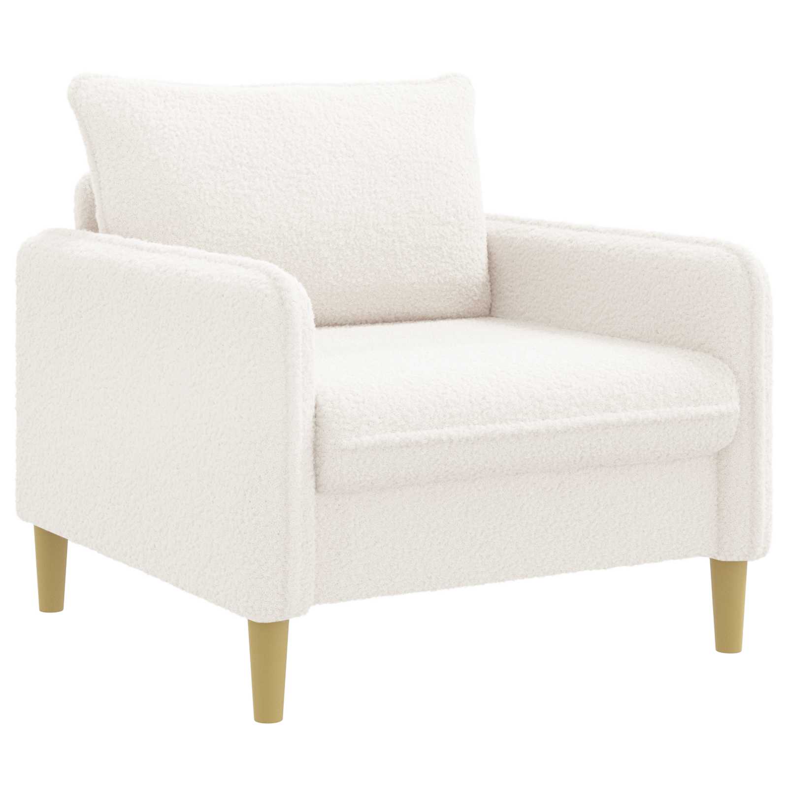 42043550_1.jpg vidaXL XL kreslo Biela Bouclé – Obrázok 1