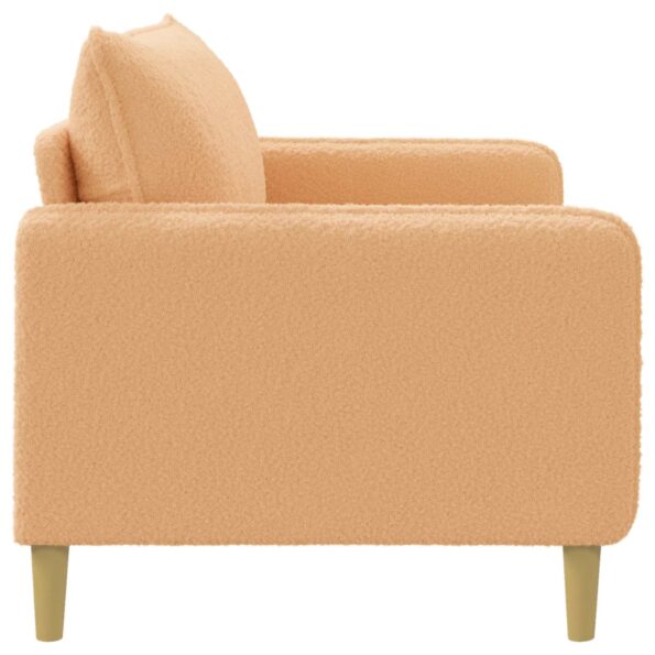 vidaXL XL kreslo Béžová Bouclé – Obrázok 3