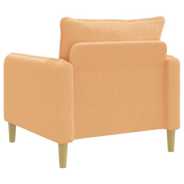 vidaXL XL kreslo Béžová Bouclé – Obrázok 4