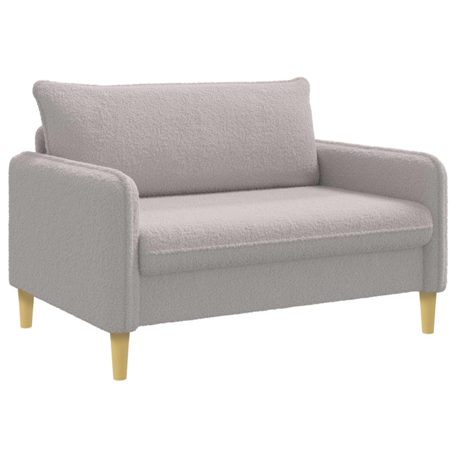 42043562_1.jpg vidaXL Kreslo XXL Svetlosivá Bouclé – Obrázok 1