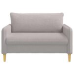 vidaXL Kreslo XXL Svetlosivá Bouclé – Obrázok 2