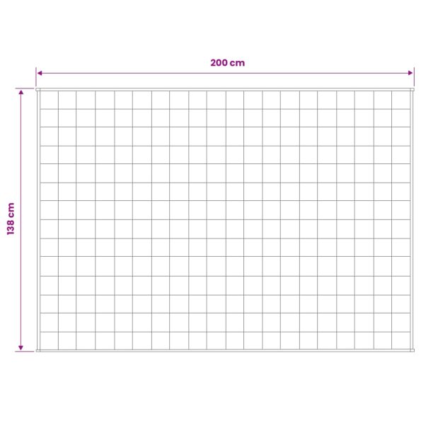 vidaXL Záťažová deka Biela 138 x 200 cm 6 kg 100% Bavlna 205T – Obrázok 7