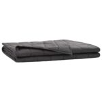 vidaXL Záťažová deka Antracitová 120 x 180 cm 5 kg 100% Bavlna 205T – Obrázok 2