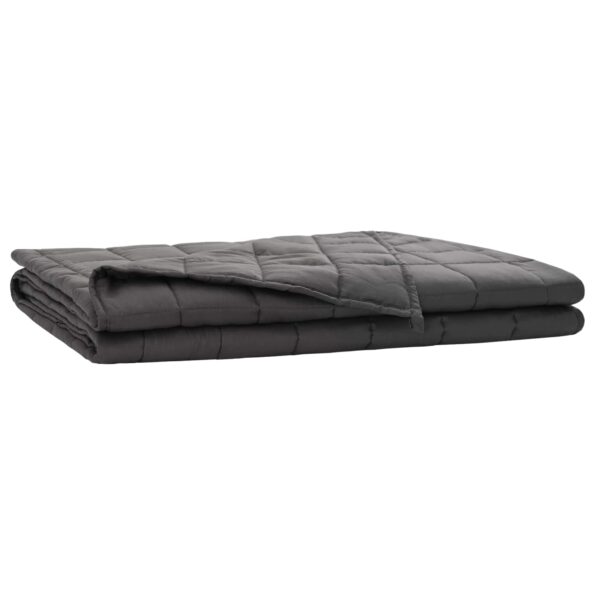 vidaXL Záťažová deka Antracitová 120 x 180 cm 5 kg 100% Bavlna 205T – Obrázok 2