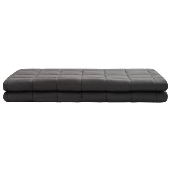 vidaXL Záťažová deka Antracitová 120 x 180 cm 5 kg 100% Bavlna 205T – Obrázok 3
