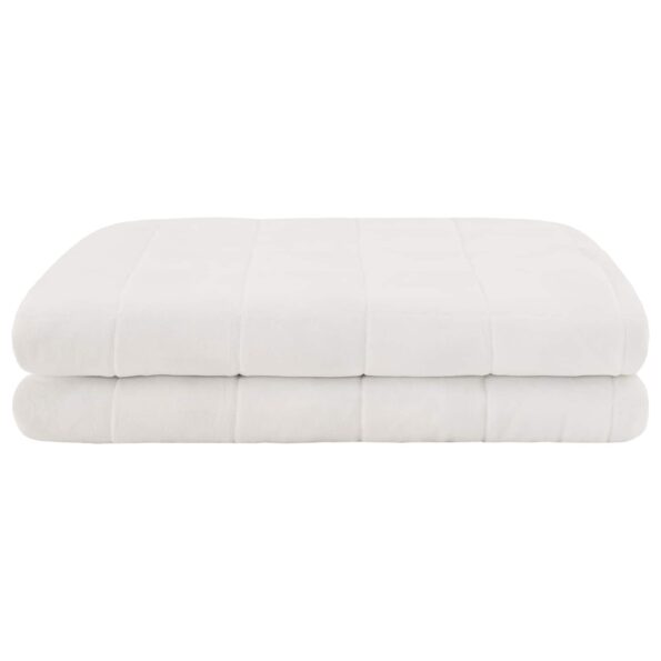 vidaXL Záťažová deka Biela 155 x 220 cm 7 kg 100% Bavlna 205T – Obrázok 3