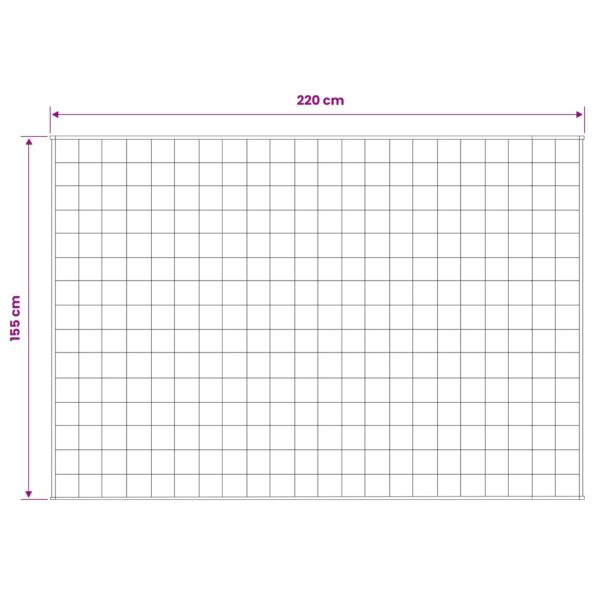 vidaXL Záťažová deka Biela 155 x 220 cm 7 kg 100% Bavlna 205T – Obrázok 7