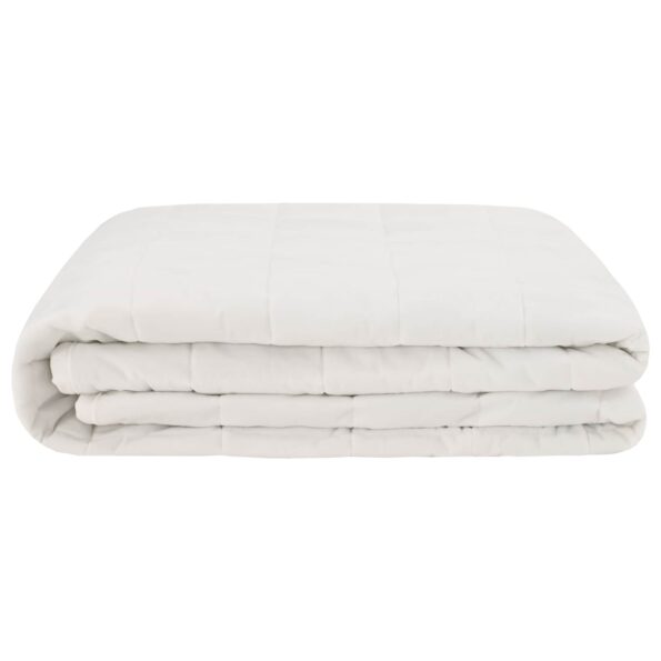 vidaXL Záťažová deka Biela 220 x 260 cm 11 kg 100% Bavlna 205T – Obrázok 4