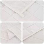 vidaXL Záťažová deka Biela 220 x 260 cm 11 kg 100% Bavlna 205T – Obrázok 5