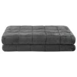vidaXL Záťažová deka Antracitová 155 x 220 cm 7 kg 100% Bavlna 205T – Obrázok 3