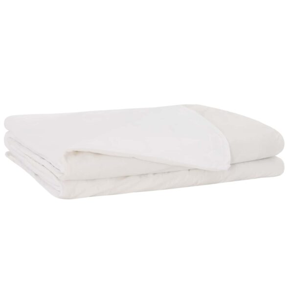 vidaXL Záťažová deka Biela 155 x 220 cm 11 kg 100% Bavlna 205T – Obrázok 2