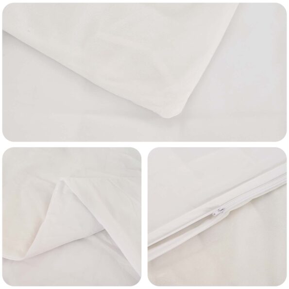 vidaXL Záťažová deka Biela 155 x 220 cm 11 kg 100% Bavlna 205T – Obrázok 6
