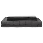 vidaXL Záťažová deka Antracitová 200 x 225 cm 13 kg 100% Bavlna 205T – Obrázok 3