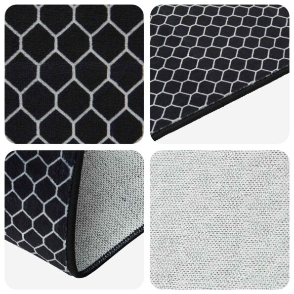 vidaXL Behúň ORIZ 1150 gsm Čierny sieťový vzor – Obrázok 3