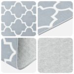 vidaXL Behúň ORIZ 1150 gsm Šedý a biely – Obrázok 3