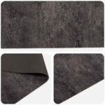 vidaXL Kuchynský koberec čierny betón 150 x 45 cm 100% polyamid – Obrázok 2