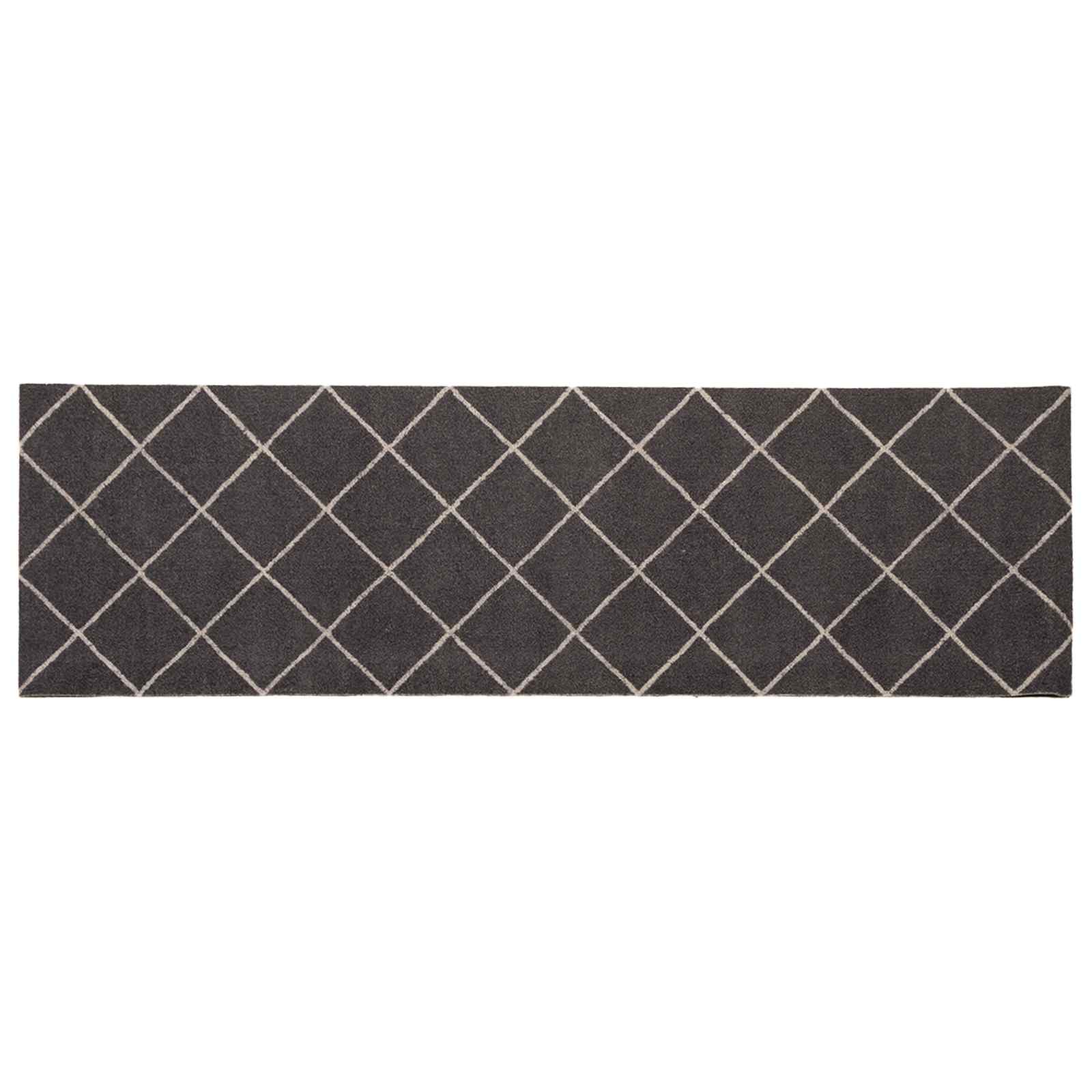 42045727_1.jpg vidaXL Kuchynský koberec Antracitová kockovaná 300 x 60 cm – Obrázok 1